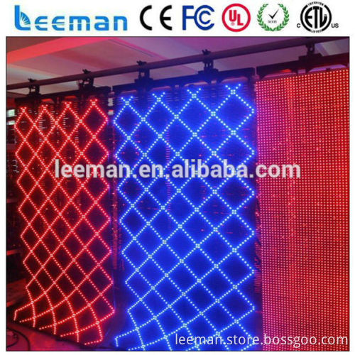 Leeman P6 P10 Outdoor Flexible Led Screen/Flexible Led Display,Flexible Led Curtain Display for Stage and Advertising